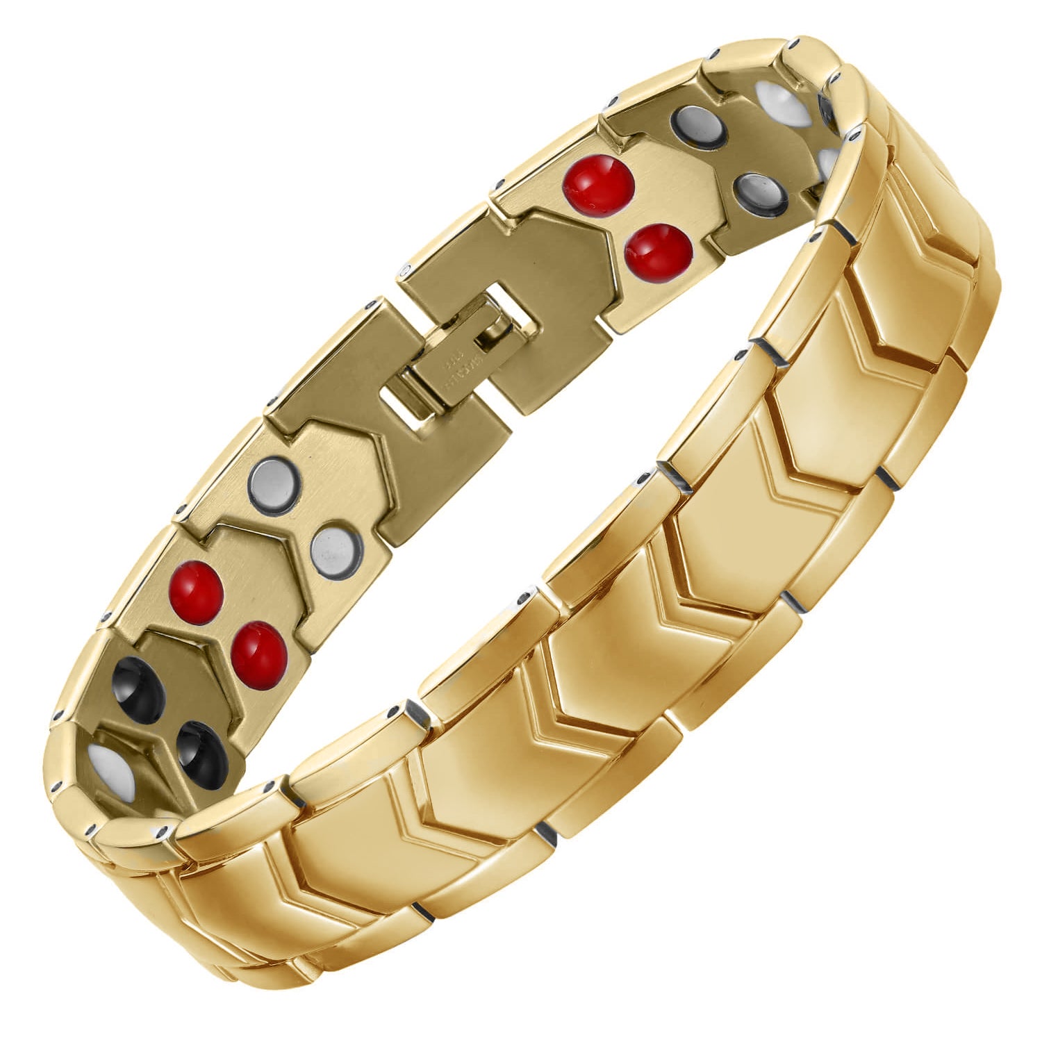Elevate Your Style with a Sleek Gold Magnetic Bracelet HealthyLine