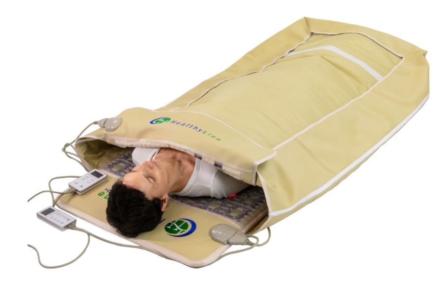 the HealthyLine Cocoon series provides the same far-infrared sauna benefits