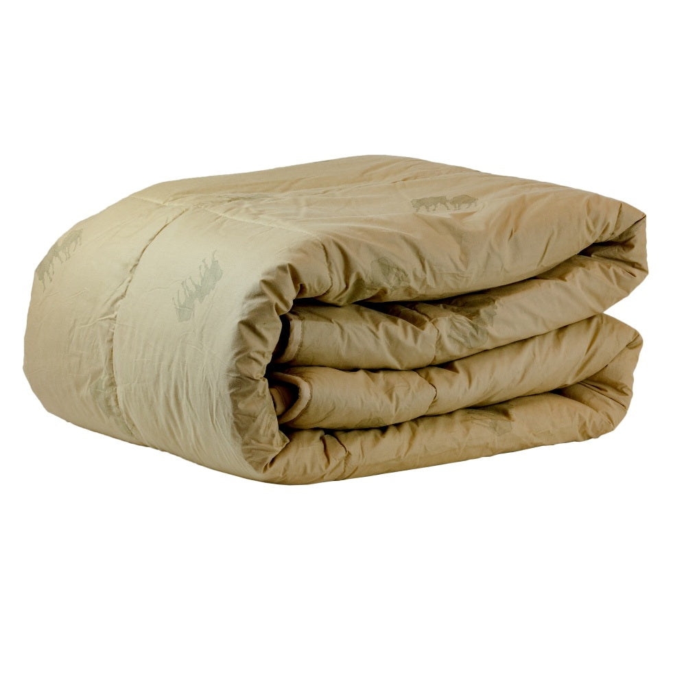 
                  
                    Natural Camel Hair 450 GSM Winter Comforter in 100% Down-Proof Cotton Shell
                  
                