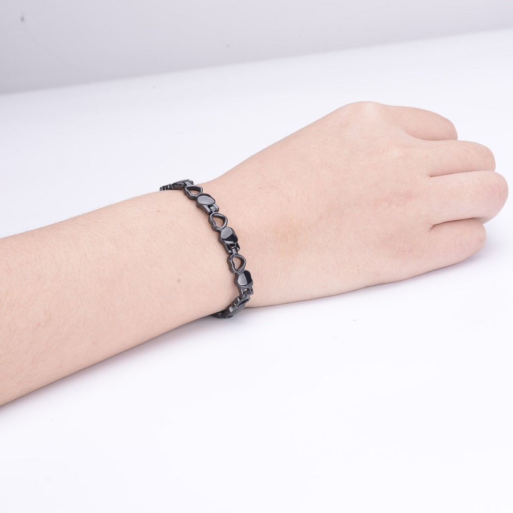 
                  
                    Stainless Steel Energy Bracelet 4-in-1 9 Colors available Model B041-Hearts
                  
                