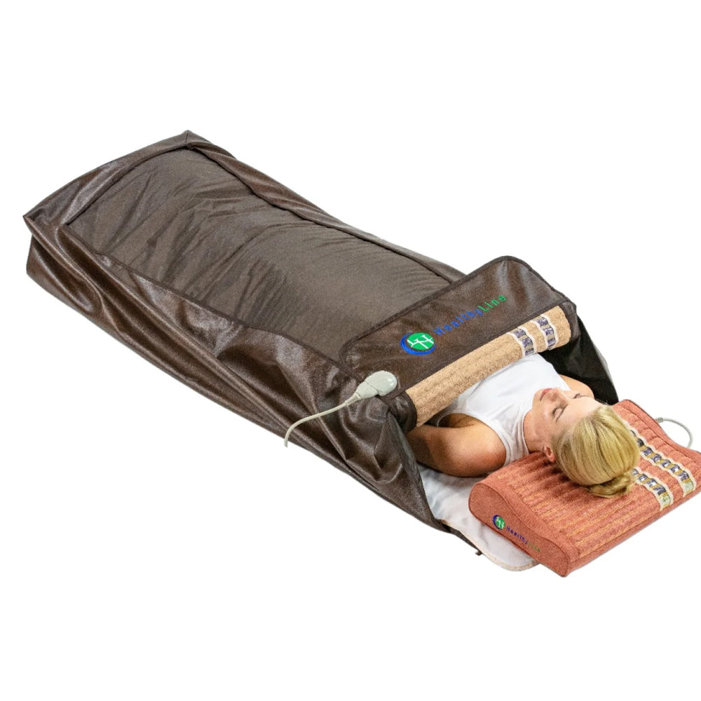 Brown Leather 360 Wrap Set for relaxation and improved circulation