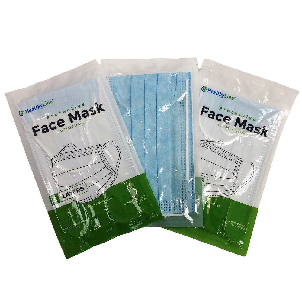 
                  
                    Three Layers Blue Face Masks Individually Packed (Pack of 20 Pcs)
                  
                