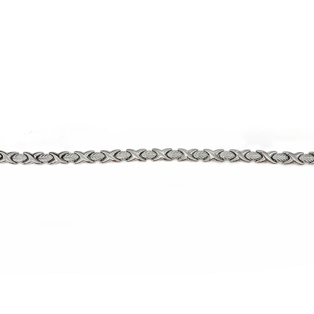 
                  
                    Stainless Steel Energy Bracelet 4-in-1. Silver color. Model BR-S-273
                  
                
