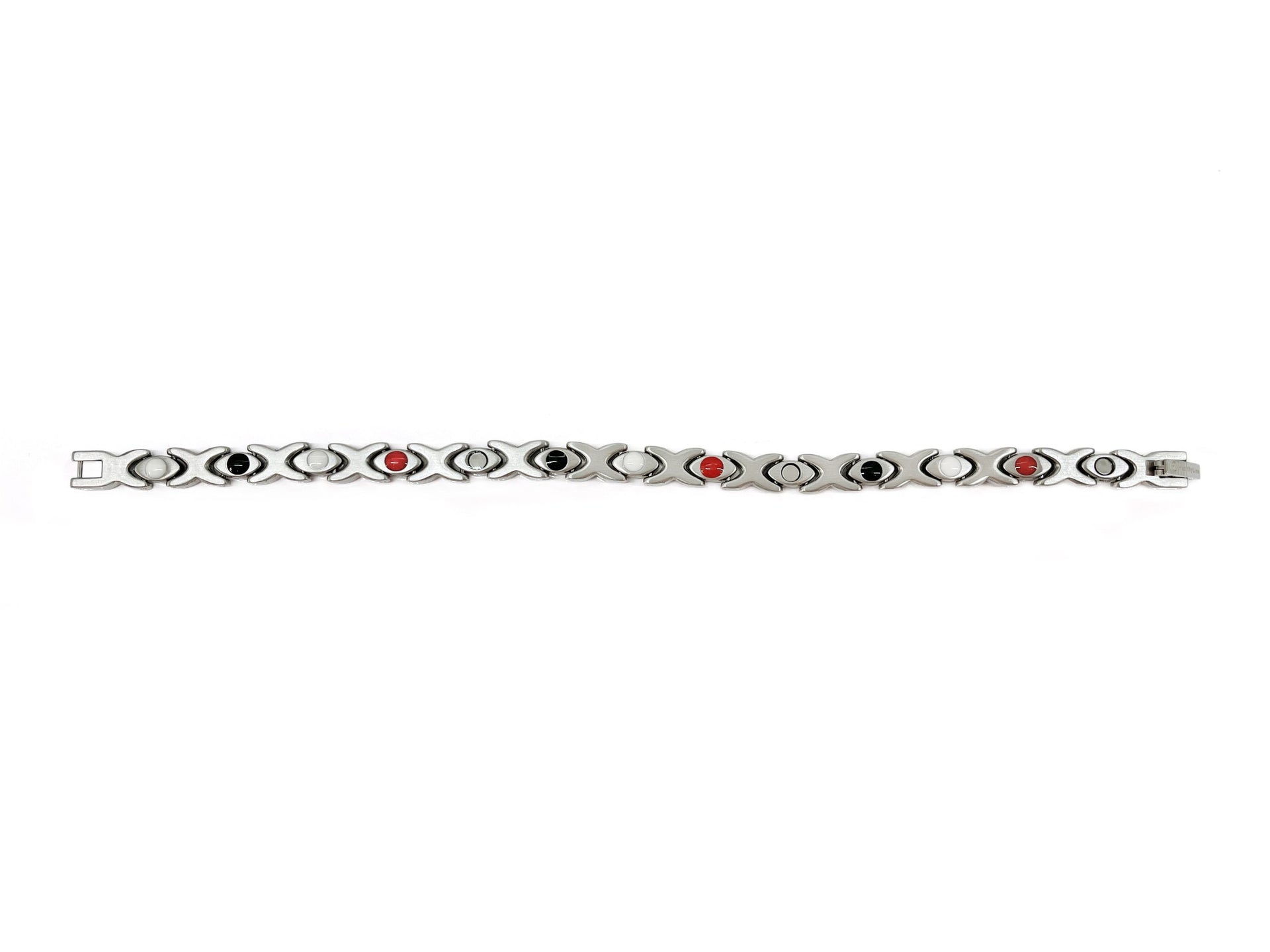 
                  
                    Stainless Steel Energy Bracelet 4-in-1. Silver color. Model BR-S-273
                  
                