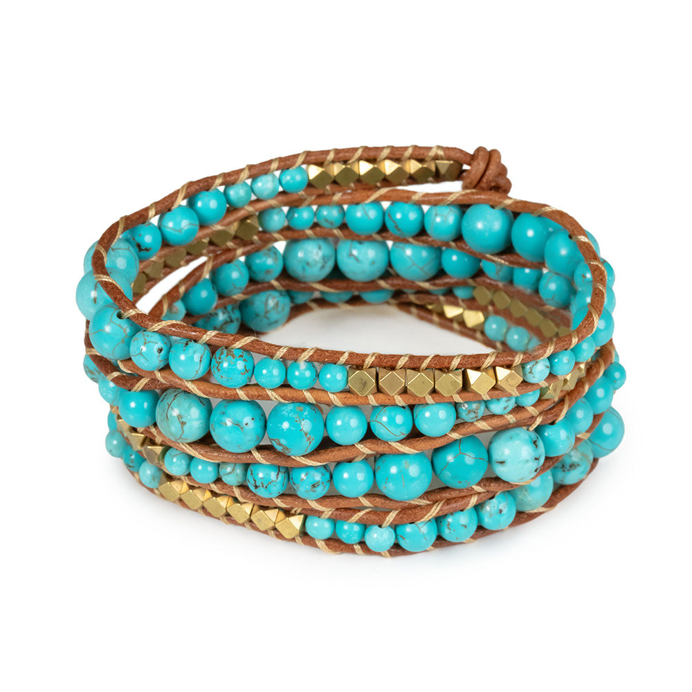 Turquoise Breacket Experience the Healing Power of Turquoise Crystal Bracelets | HealthyLine