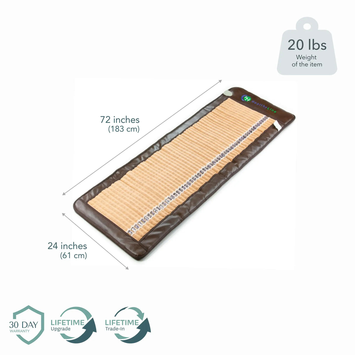018R Full 7224 72x24 in. (183x61 cm), 20 lbs. 30-Day Warranty, Lifetime Upgrade, Lifetime Trade-In
