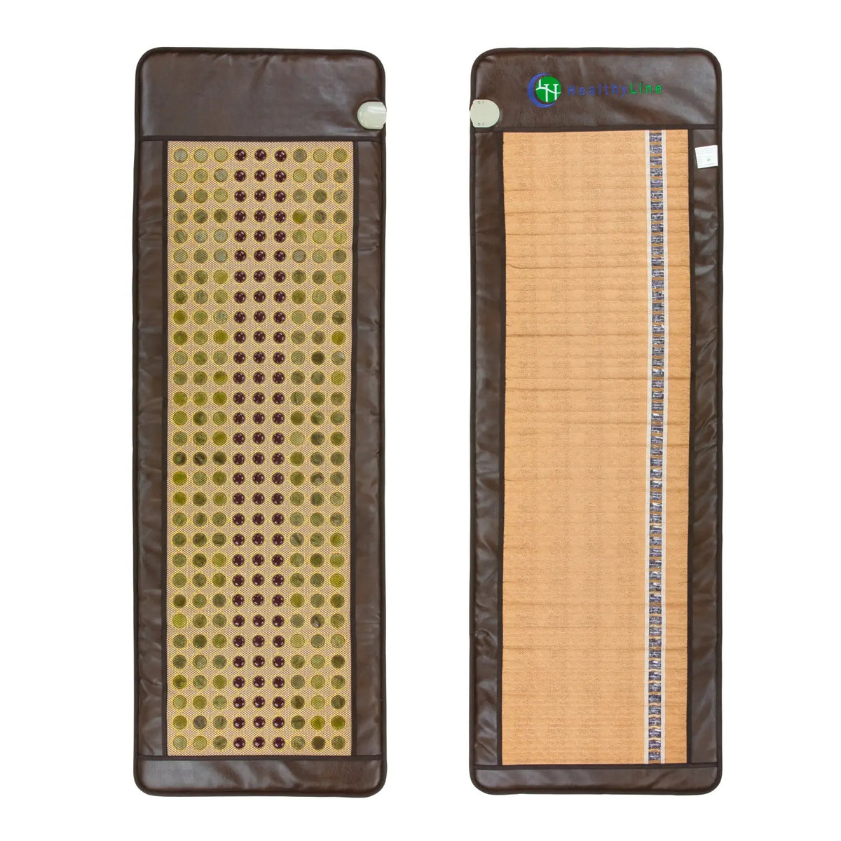 018R Full 7224 Soft mat showing gemstone-studded reverse side and tan fabric side
