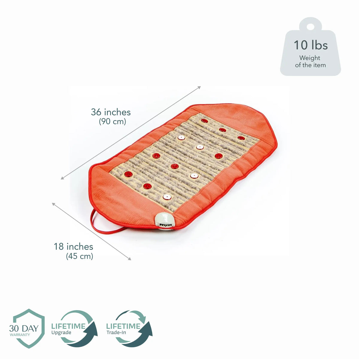 Amethyst Pad 36x18 in. (90x45 cm), 10 lbs. 30-Day Warranty, Lifetime Upgrade, Lifetime Trade-In
