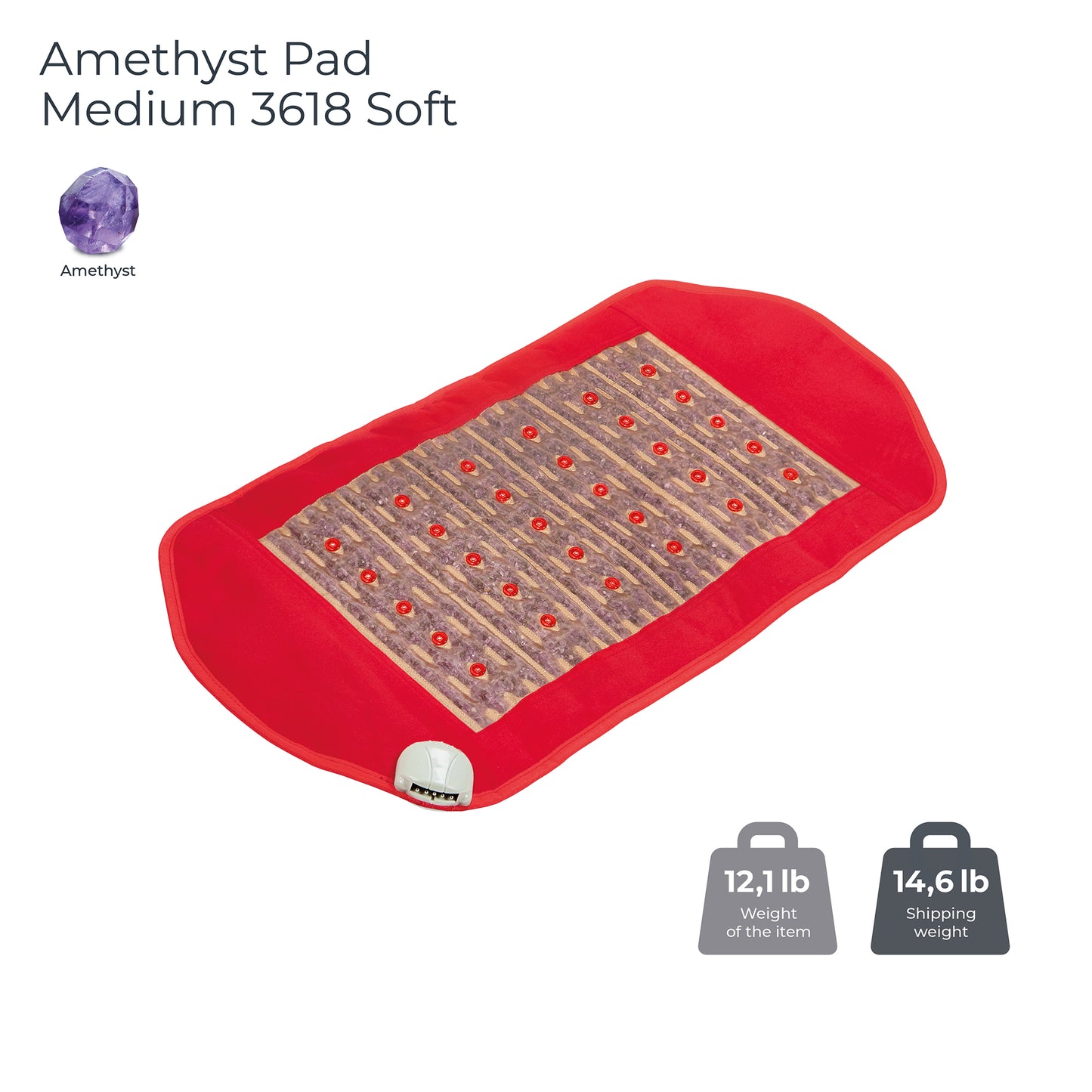 
                  
                    Amethyst Pad Medium 3618 Soft | Photon PEMF InfraMat Pro®
                  
                