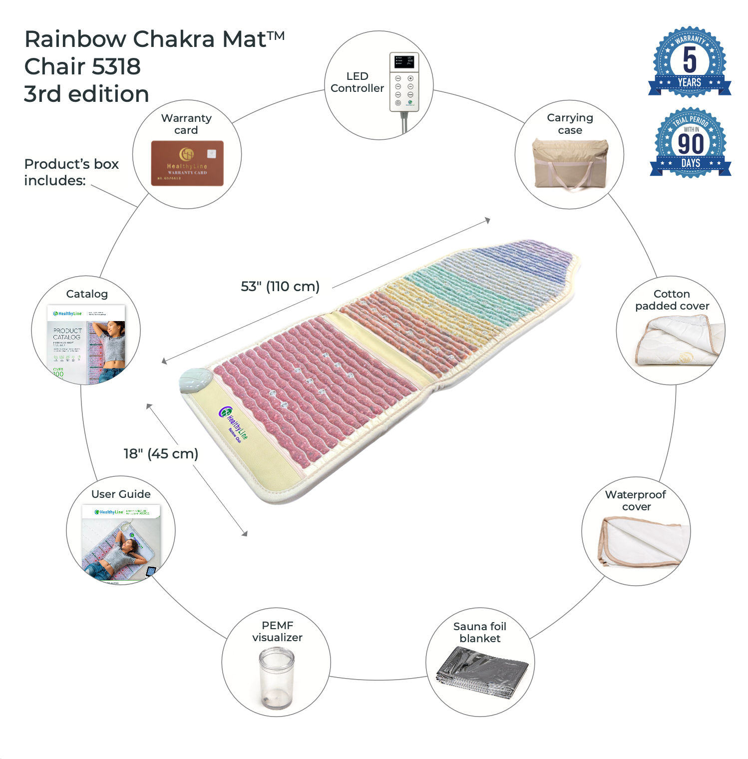 
                  
                    Rainbow Chakra Mat™ Chair 5318
                  
                