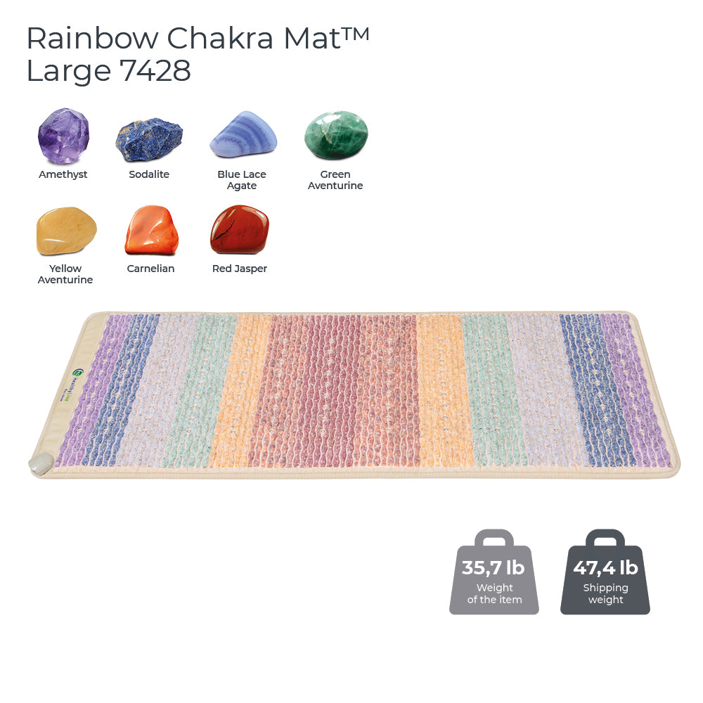 
                  
                    Rainbow Chakra Mat™ Large 7428 Firm | Photon PEMF InfraMat Pro® Third Edition
                  
                