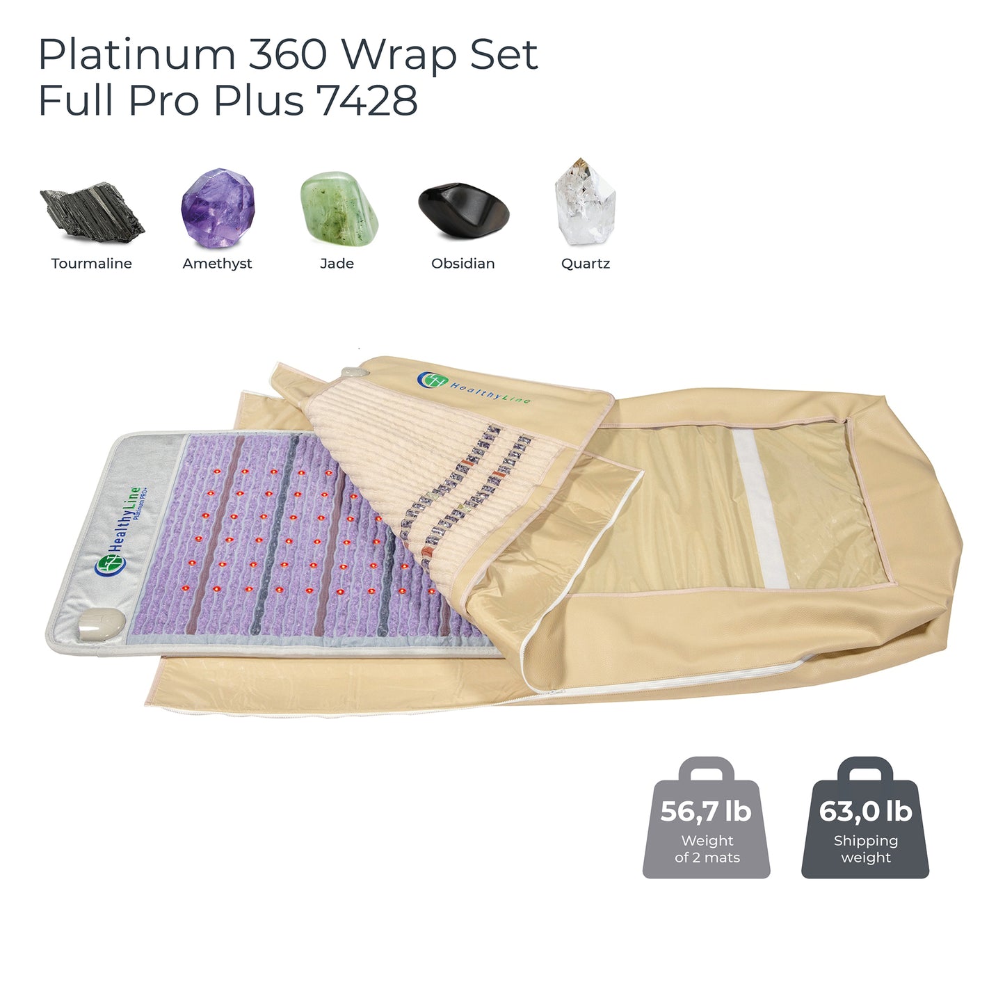 
                  
                    360 Wrap Set Platinum & SOFT Full Pro PLUS 7428 | Photon Advanced PEMF InfraMat Pro®
                  
                