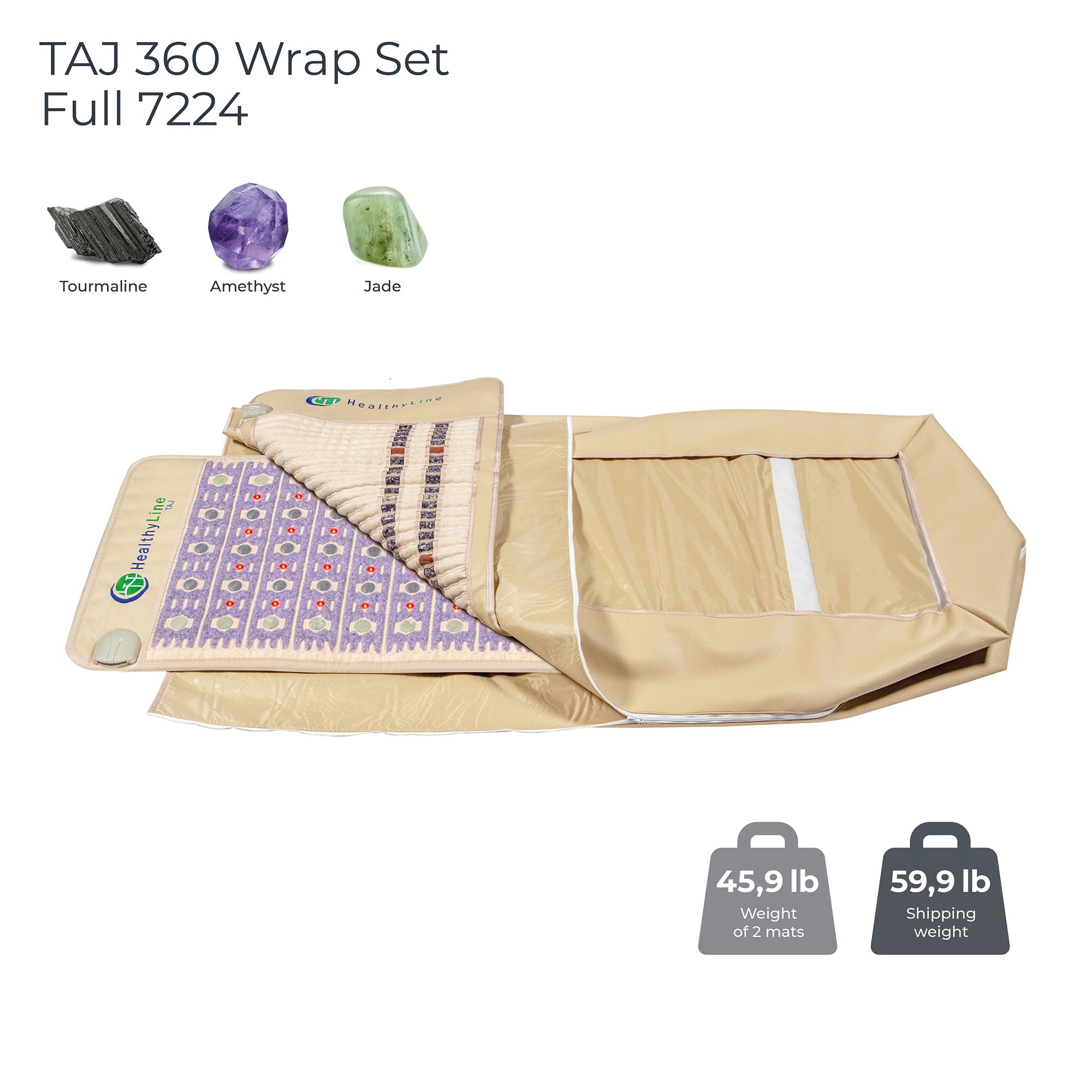 360 Wrap Set TAJ (New Edition) u0026 SOFT Full 7224 | Photon PEMF InfraMat –  HealthyLine
