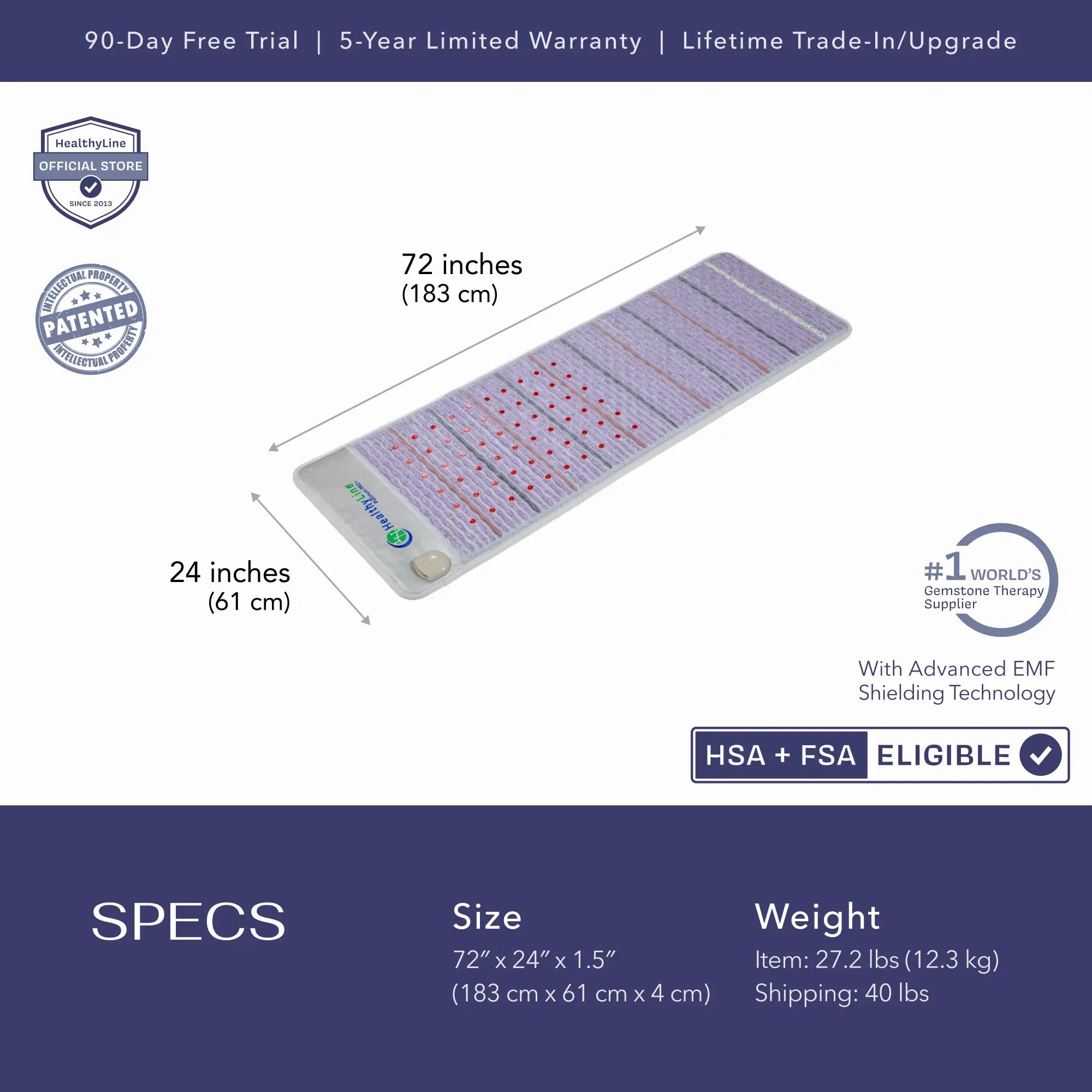 
                  
                    Platinum Series | PEMF Far Infrared Heating Mats
                  
                