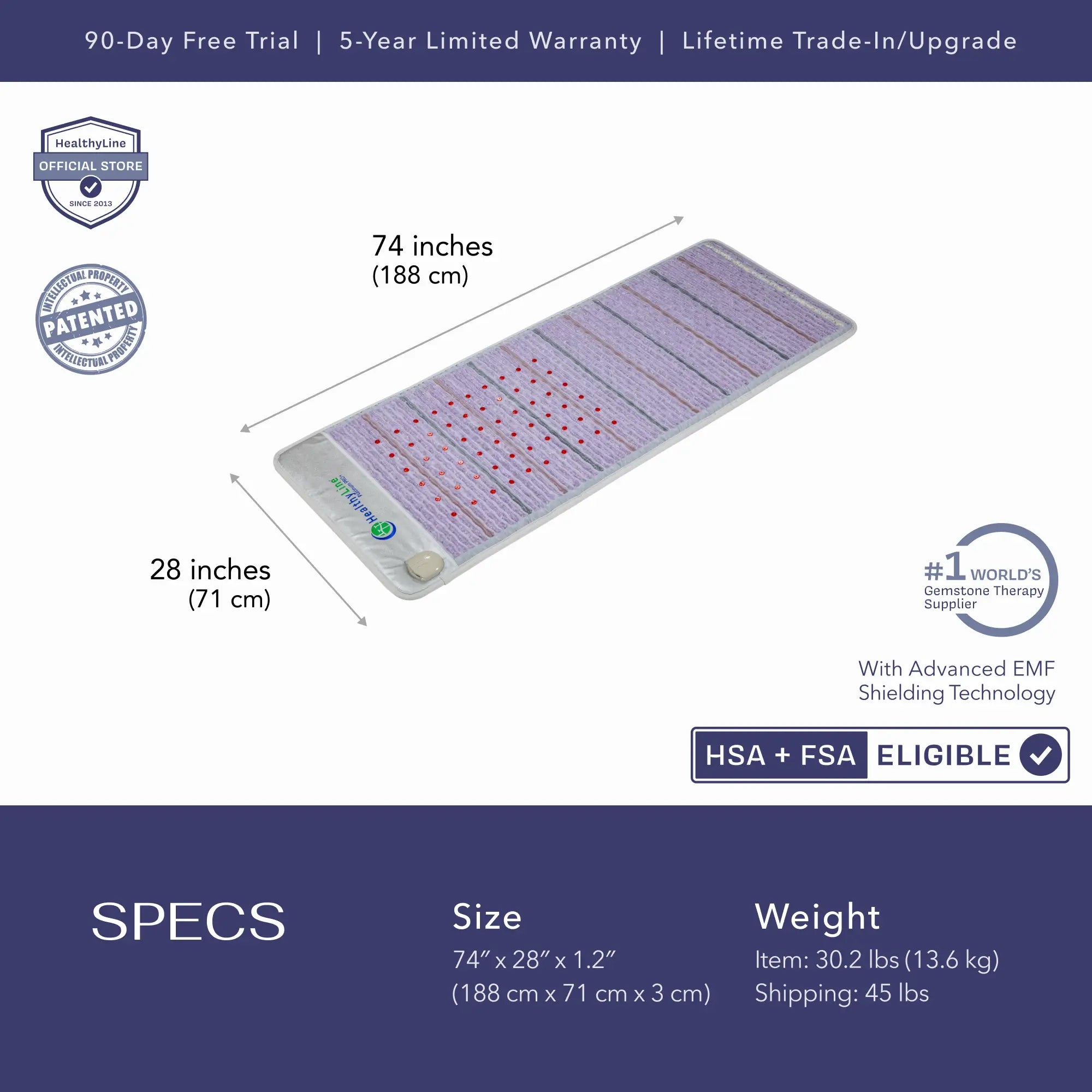 
                  
                    Platinum Series | PEMF Far Infrared Heating Mats
                  
                