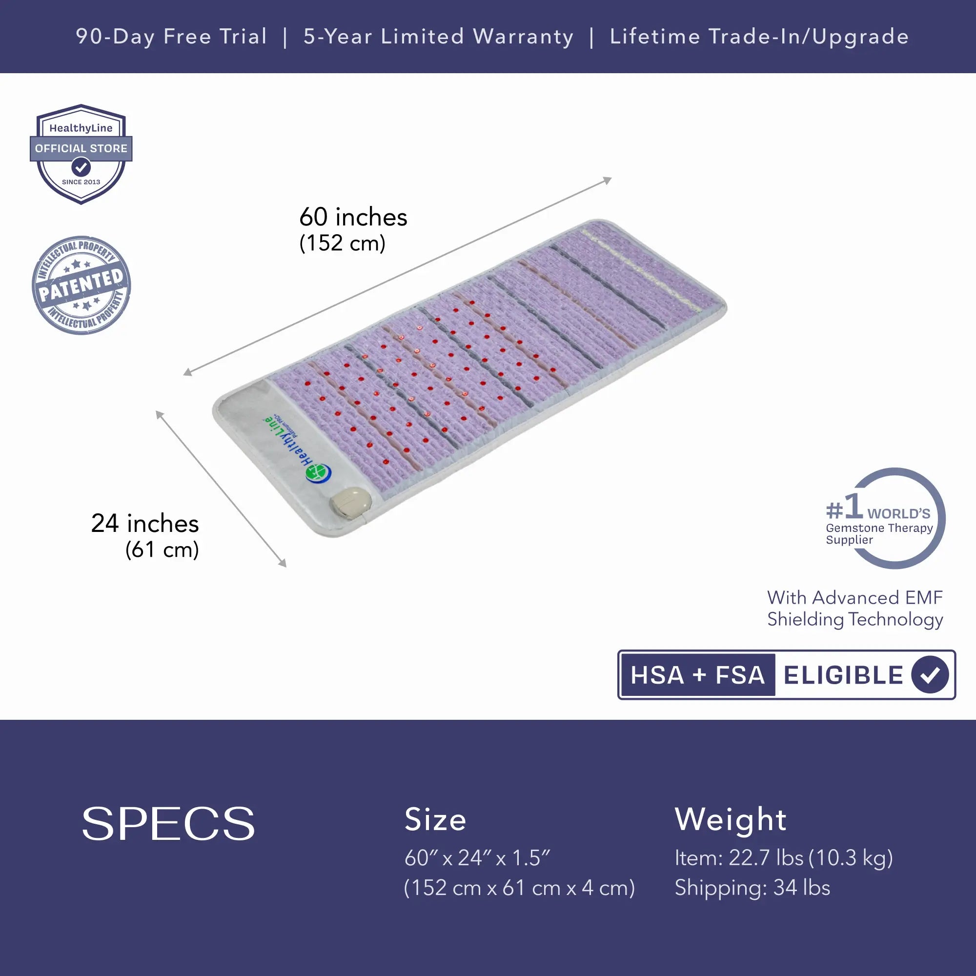 
                  
                    Platinum Series | PEMF Far Infrared Heating Mats
                  
                