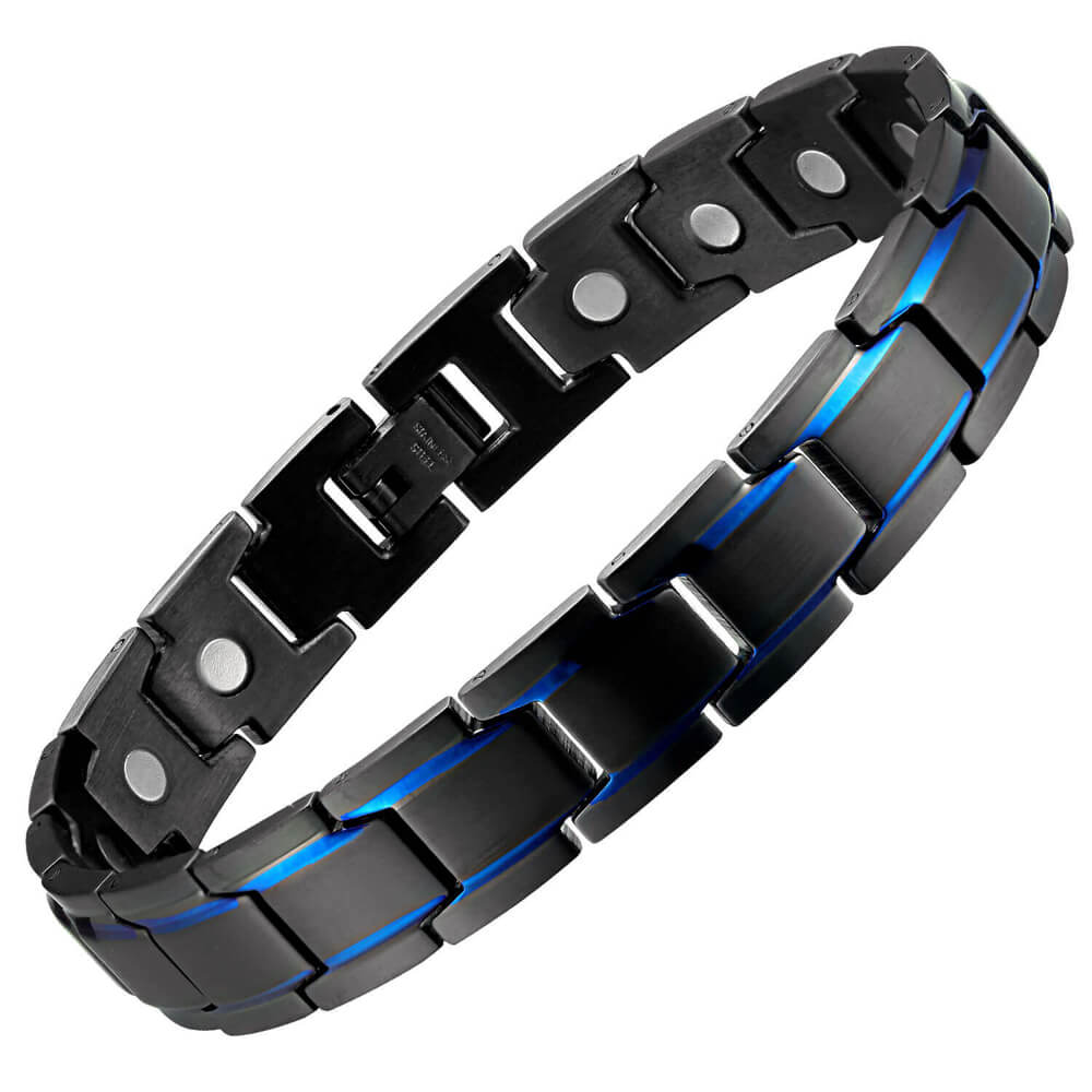 
                  
                    Stainless Steel Magnetic/Energy Bracelet 4-in-1. 4 Colors available. Model B001M
                  
                