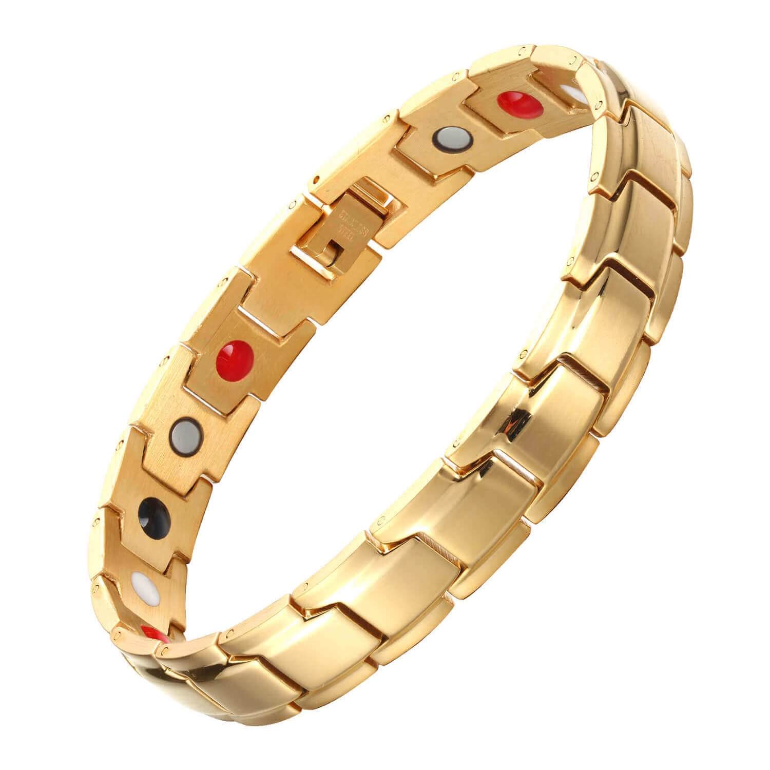 
                  
                    Stainless Steel Magnetic/Energy Bracelet 4-in-1 in 4 Colors Model B001M
                  
                