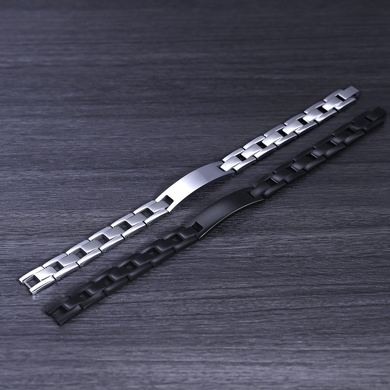 
                  
                    Stainless Steel Energy Bracelet 4-in-1. 2 Colors available. Model B026
                  
                