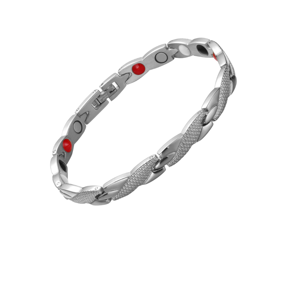 Stainless Steel Energy Bracelet 4-in-1. 2 Colors available. Models B025