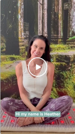 Heather loves how the TAJ Mat melts tension and soothes sore muscles.