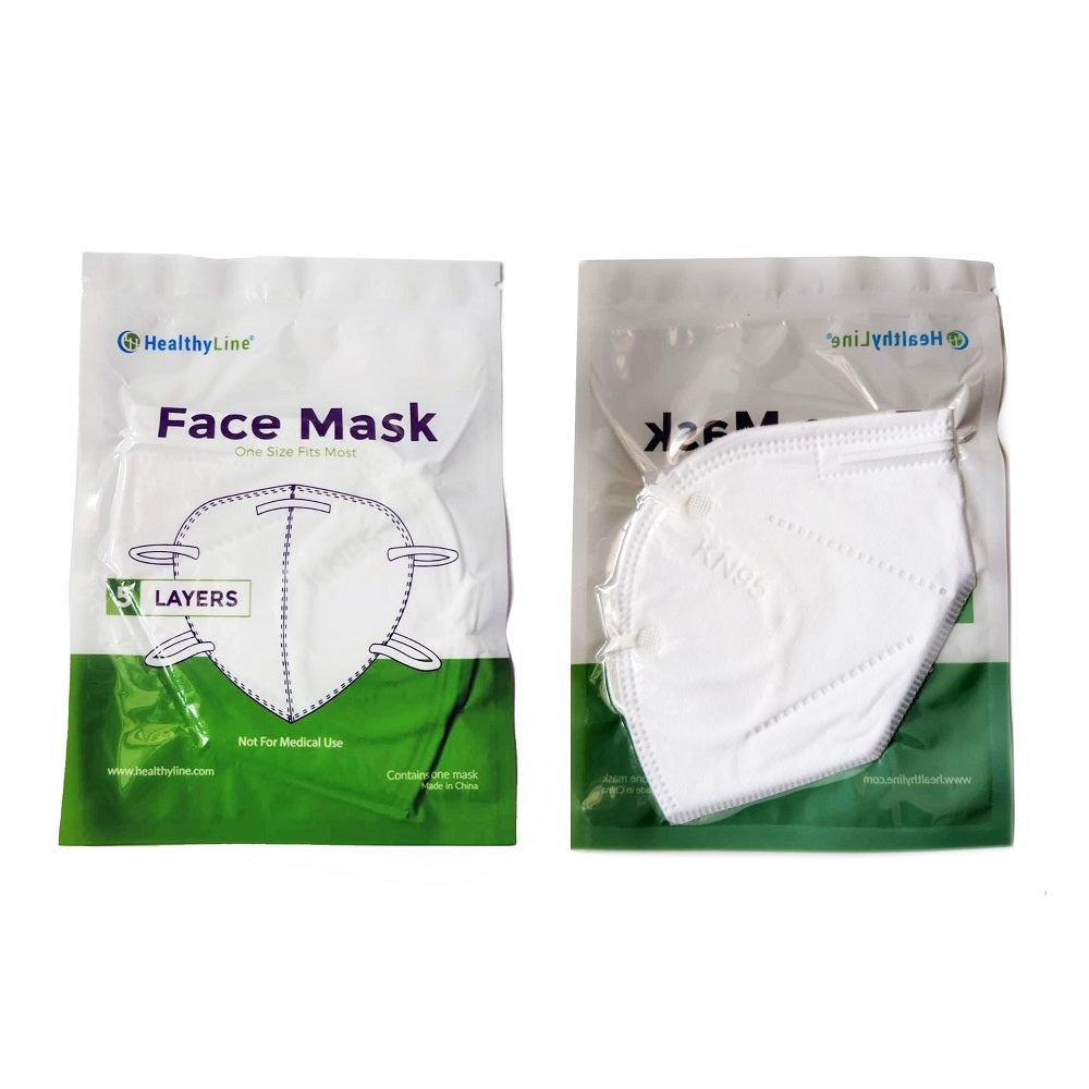 
                  
                    Five Layers White Face Masks Individually Packed (Pack of 20 Pcs)
                  
                