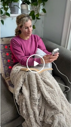 Lindsay’s go-to foldable mat with PEMF, far infrared, and negative ion therapy.