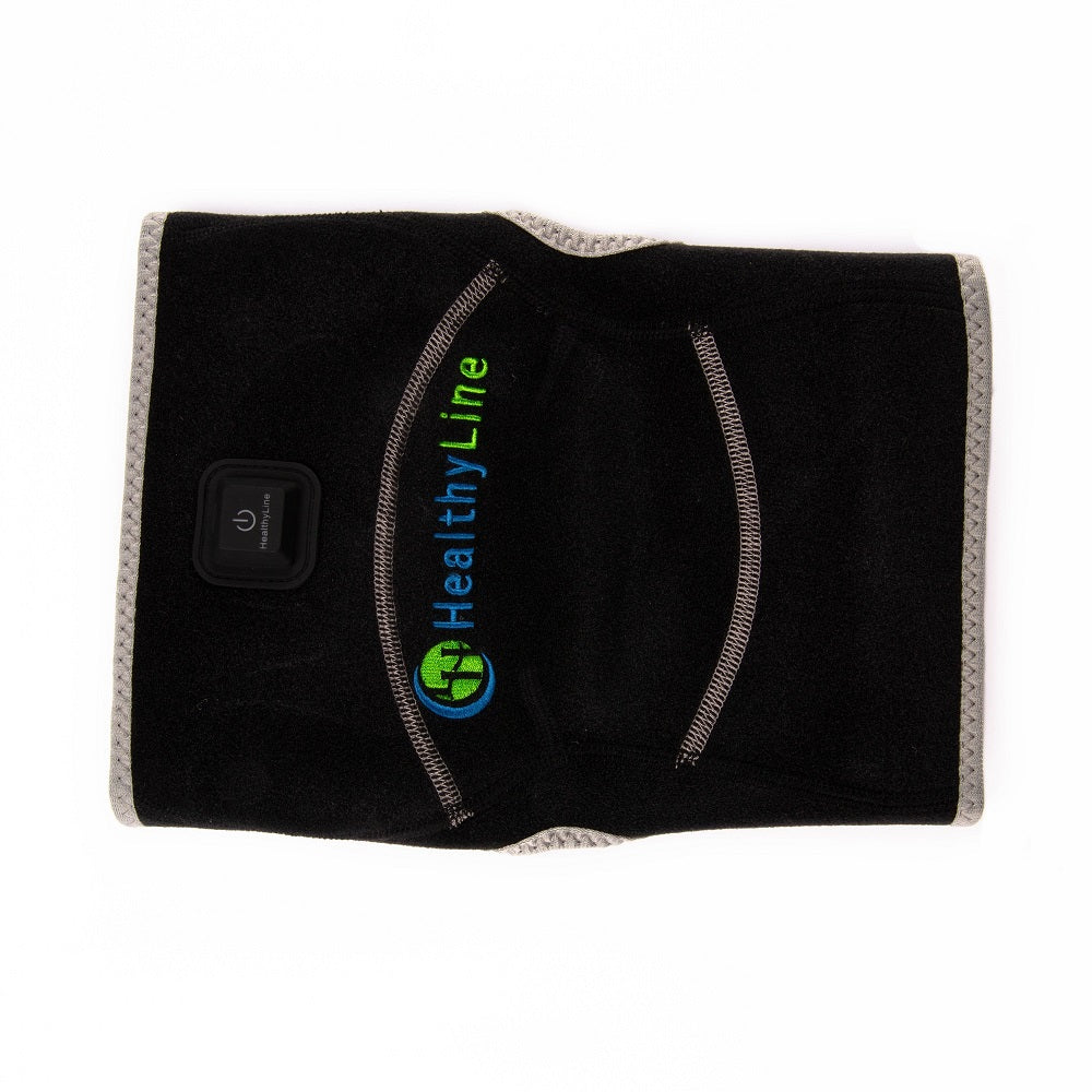 Portable Heated Gemstone Pad Knee Model  by HealthyLine in on a white background 

