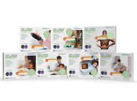 Entire portable series - hand, foot, belt, neck. shoulder, flat pad and knee boxes on a white background 