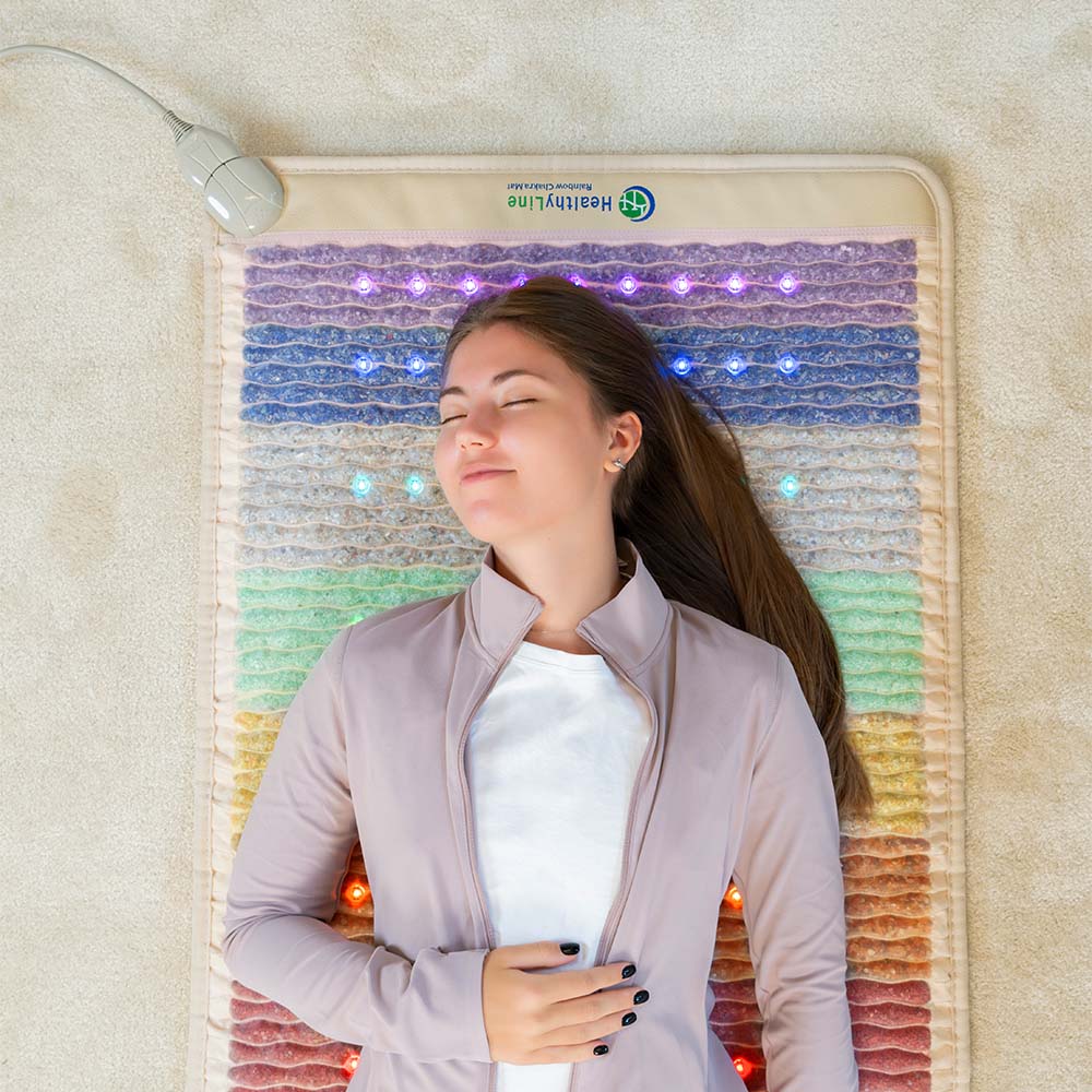 
                  
                    Meditation, yoga, or holistic wellness, the Rainbow Chakra Mat™ encourages detoxification
                  
                