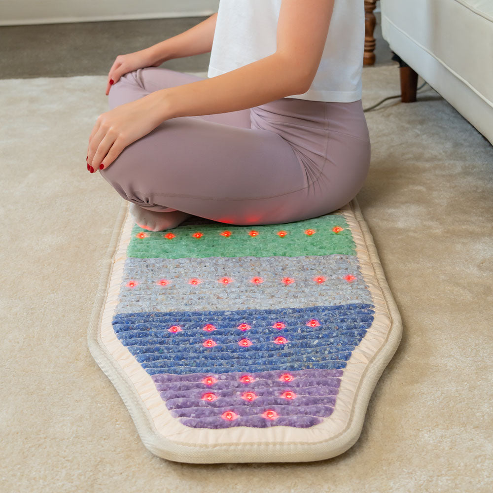 
                  
                    The Rainbow Chakra Series PEMF Infrared Heating Mats for holistic healing
                  
                