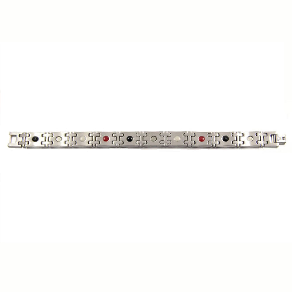 
                  
                    Stainless Steel Energy Bracelet 4-in-1. 2 Colors available. Model B005
                  
                