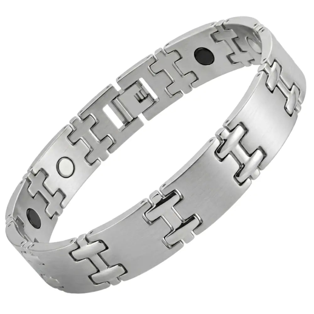 Stainless Steel Energy Bracelet 4-in-1. 2 Colors available. Model B005