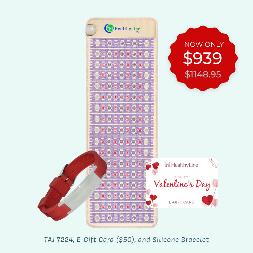  Wellness bundle with TAJ Mat, far infrared heat, photon lights, and PEMF therapies