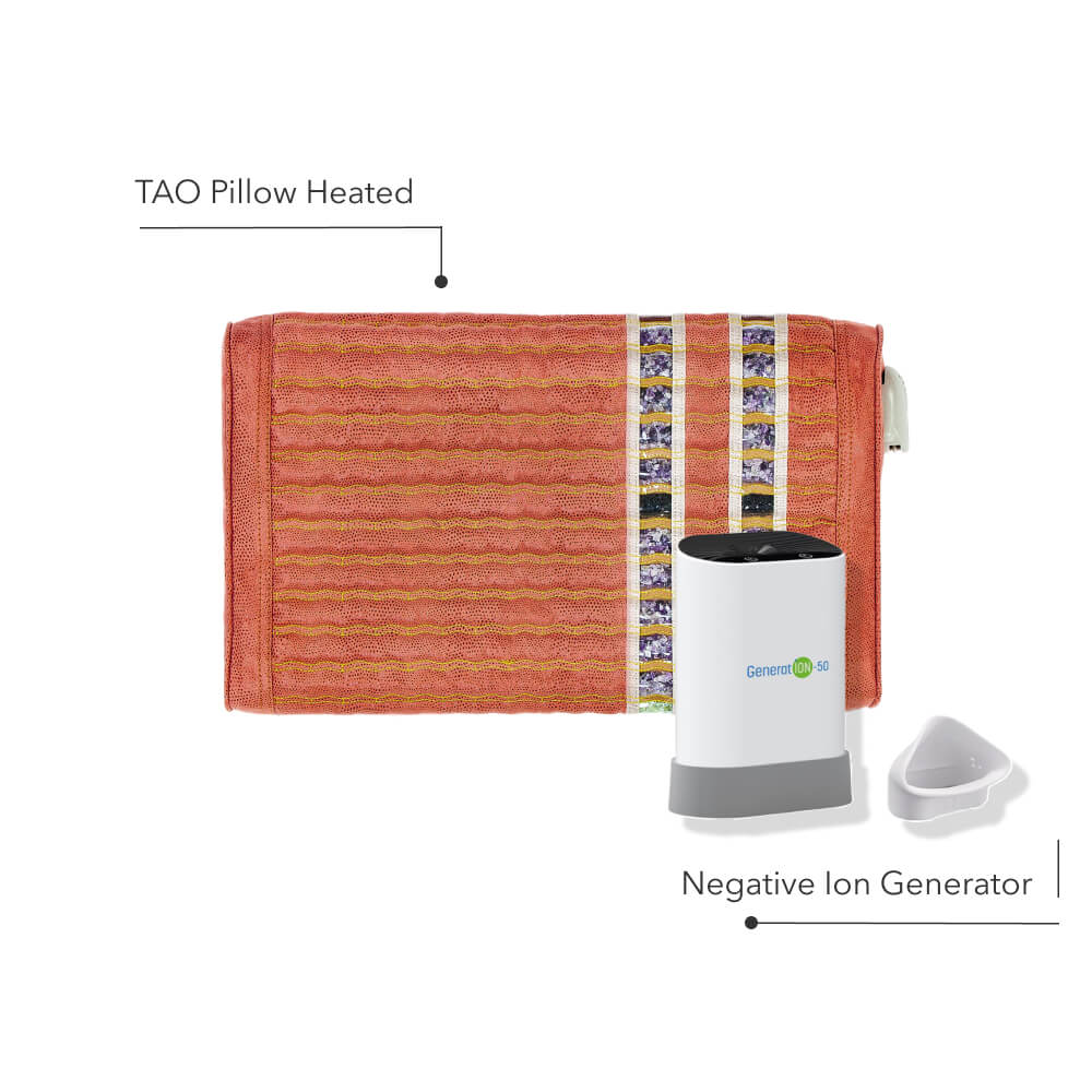 Sweet Dreams Gift Set featuring TAO-Mat® Pillow Soft and Generation 50 Negative Ion Generator for better sleep and improved breathing