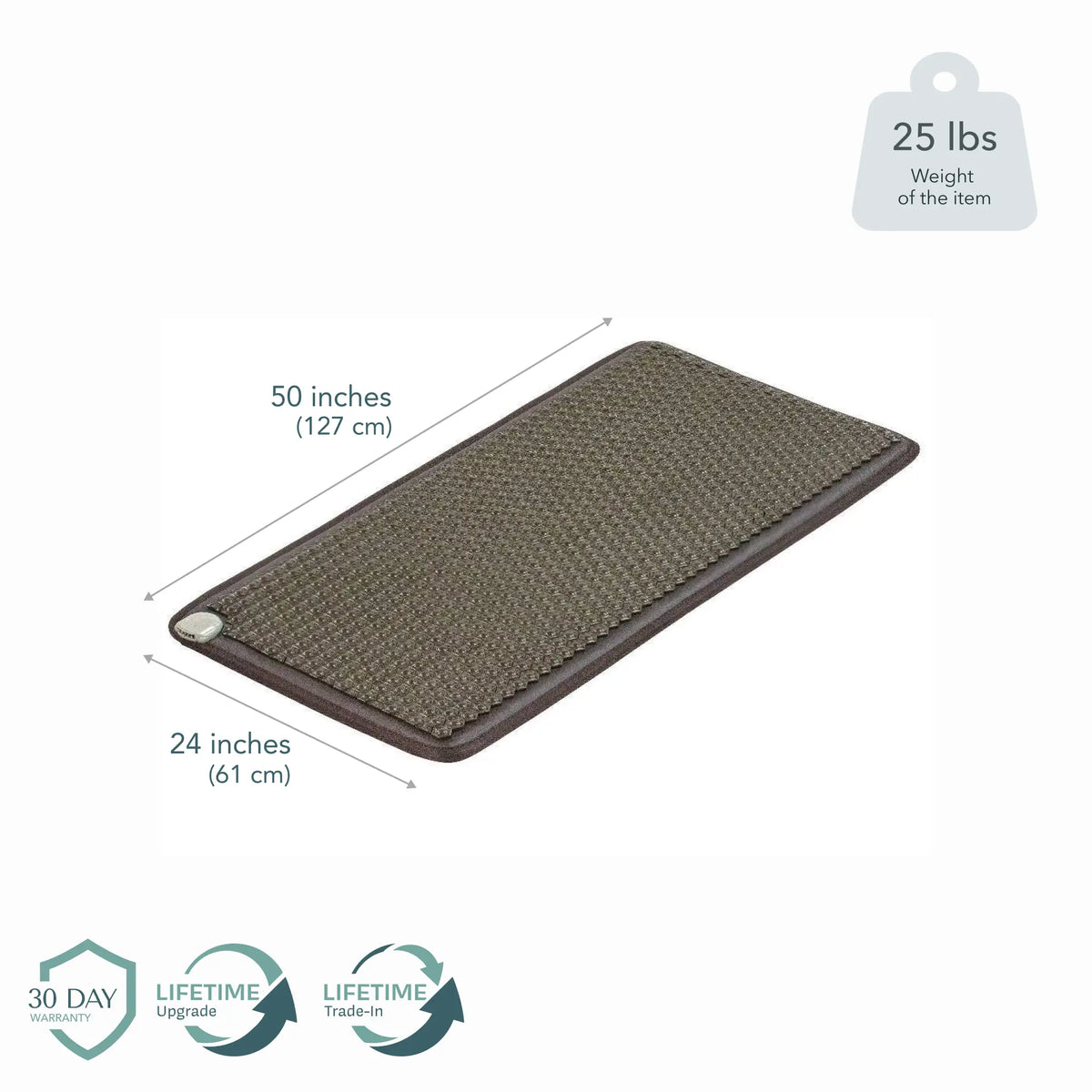 Tourmaline Pet Mat Large 50x24 in. (127x61 cm), 25 lbs. 30-Day Warranty, Lifetime Upgrade, Lifetime Trade-In
