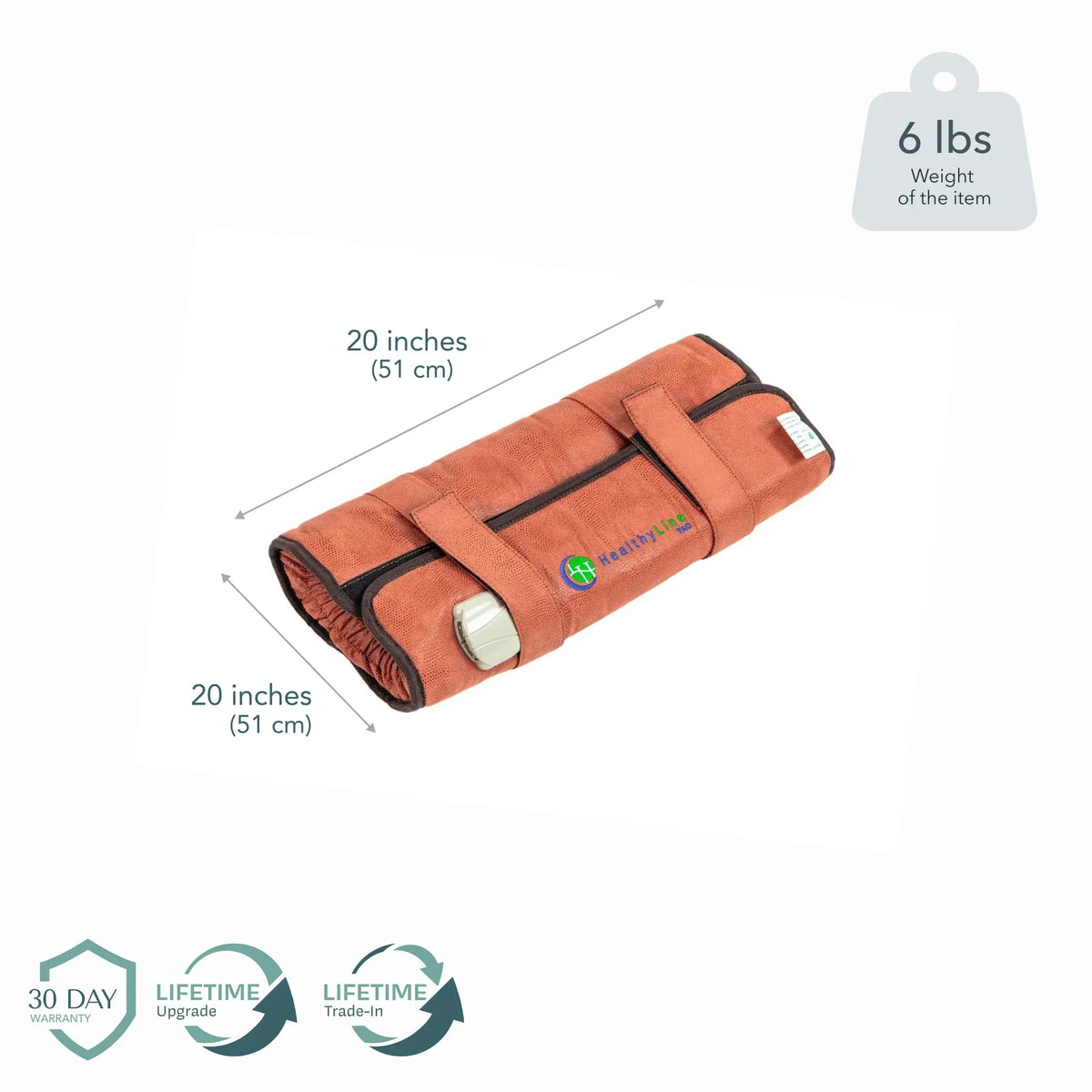TAO Hand 20x20 in. (51x51 cm), 6 lbs. 30-Day Warranty, Lifetime Upgrade, Lifetime Trade-In
