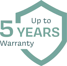 up to 5 years warranty icon