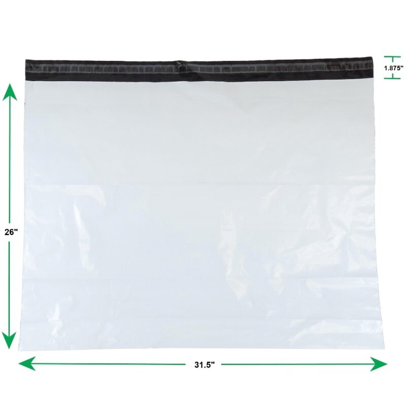
                  
                    White Poly Mailer Envelopes Shipping Bags (100 Pcs) with Self Adhesive, Waterproof and Tear Resistant Postal Bags
                  
                