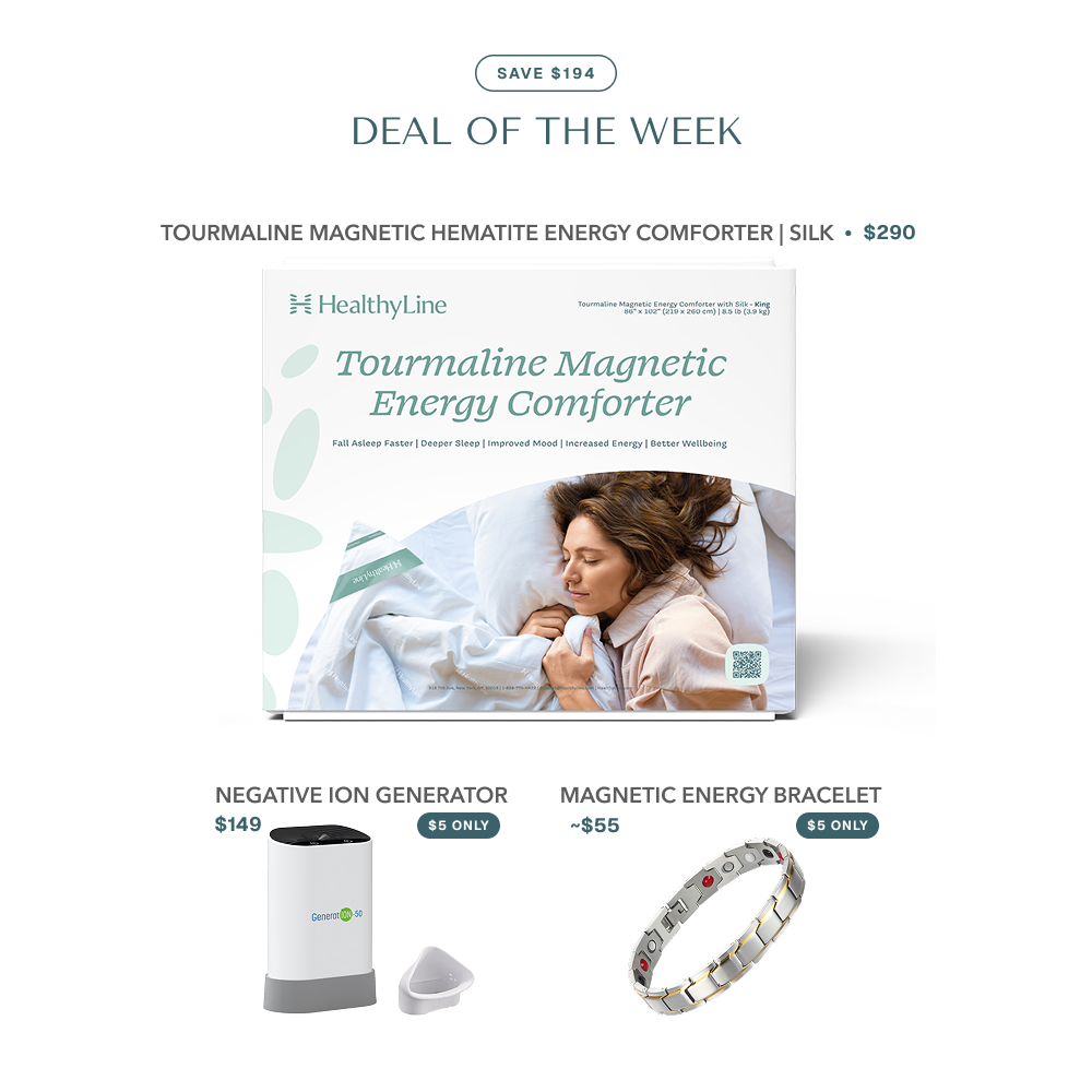 Tourmaline Magnetic Hematite Energy Comforter Bundle
