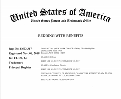 Bedding certificate 
