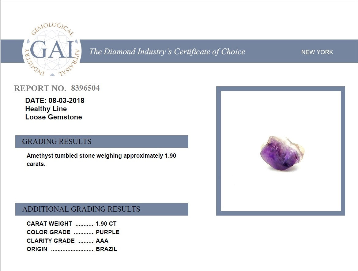 Amethyst Certificate