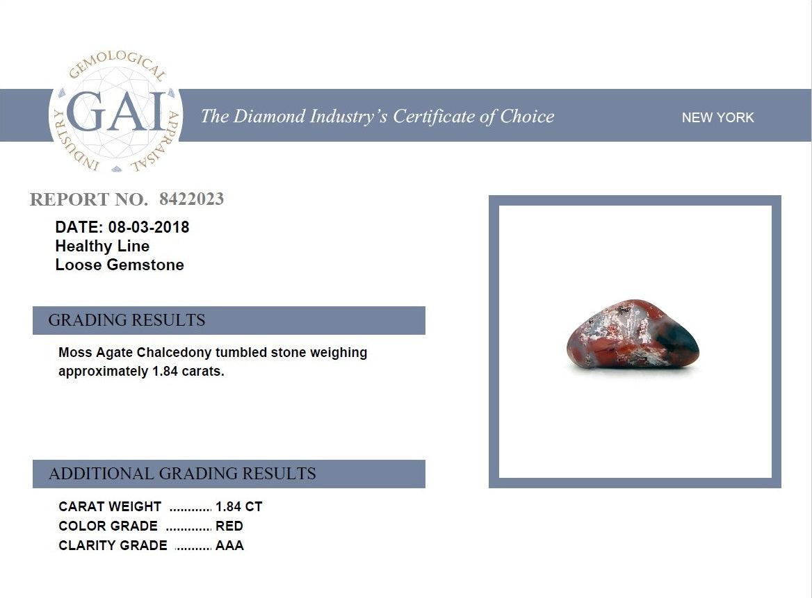 Red Jasper and Carnelian Certificates