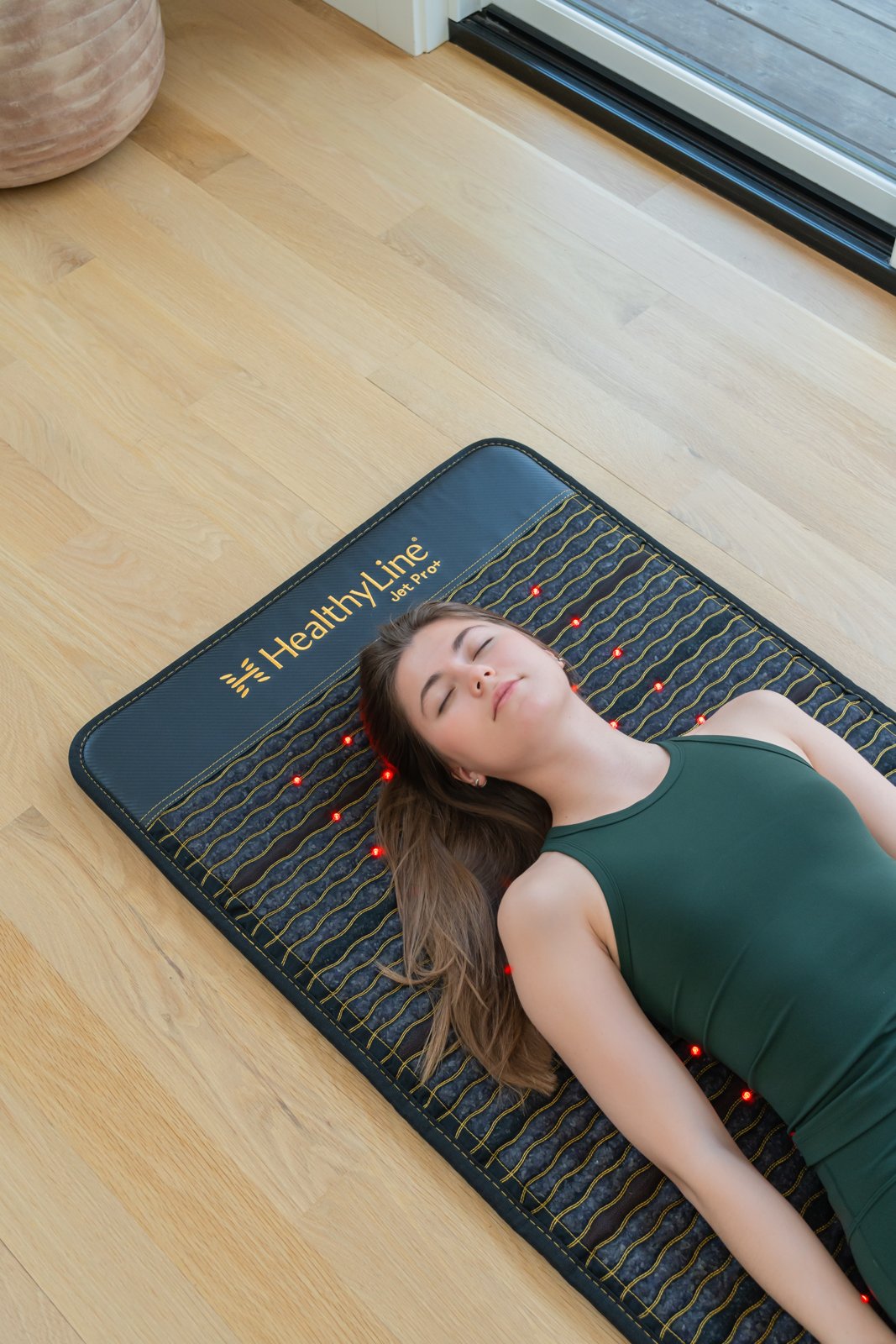 Relaxing on the Jet mat