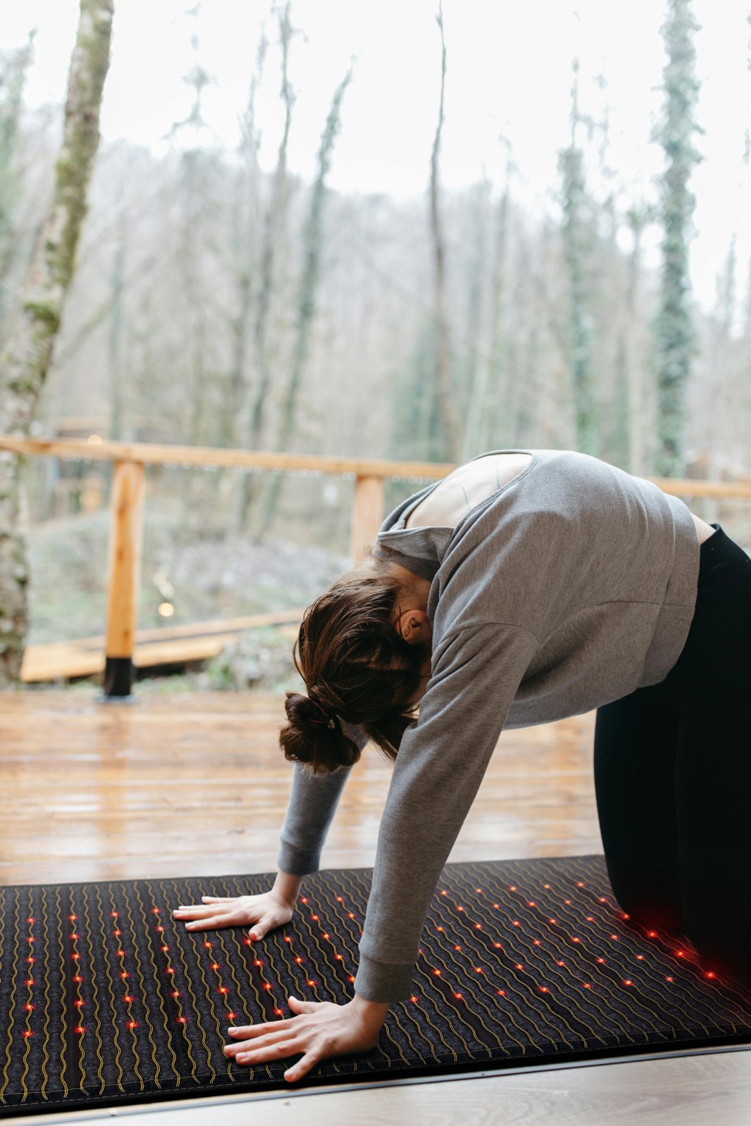 Stretching on the Jet mat