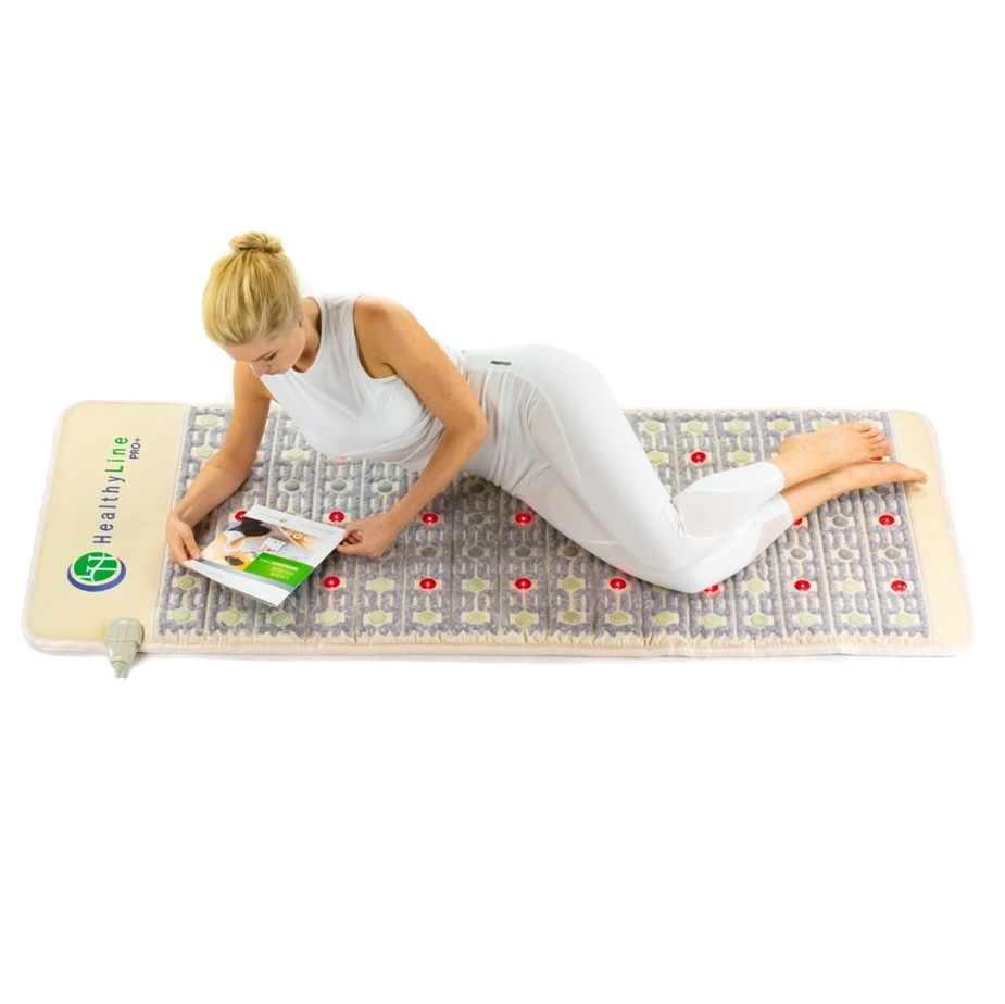 Picture of the HealthyLine TAJ Mat Full Pro Plus 7428 with Photon LED and PEMF Where luxury meets wellness. This wellness device is specifically designed for medical professionals.
