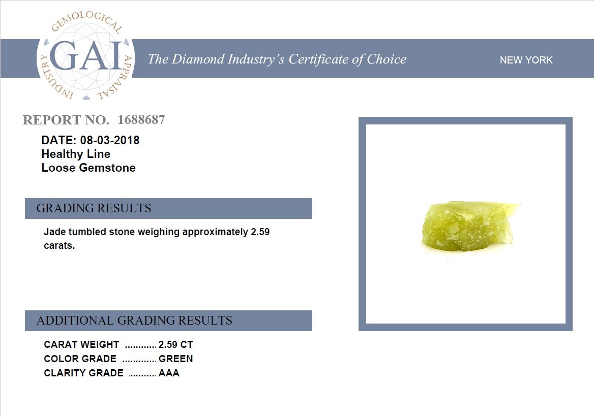 Jade Certificates