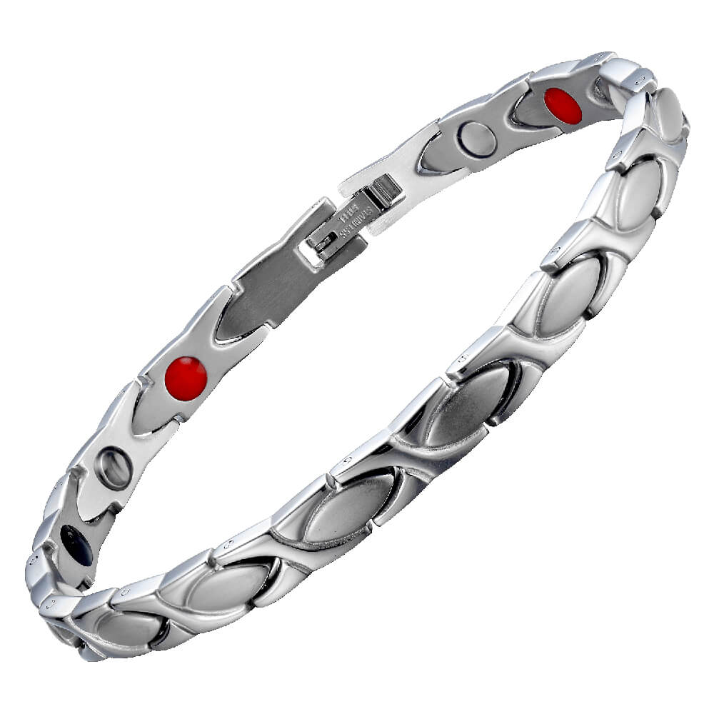 Stainless-Steel-Lady’s-Magnetic-Power-Bracelet-4-in-1-Energy-Magnets-NegativeIons-FarInfraredRays-Germanium-Model-B006S-4-220-Silver-color (3)